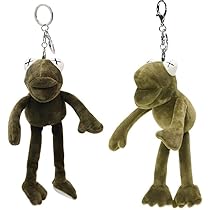 Amazon.co.jp: Baharat かえる キーホルダー ぬいぐるみ 蛙 2点セット